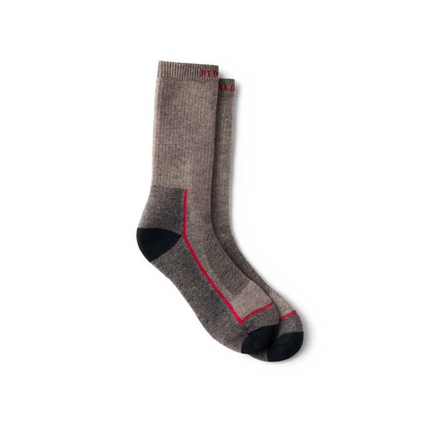 Premium Safety Medium Weight Crew Sock Brown