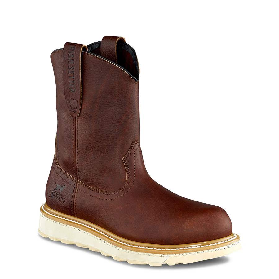 Ashby Men's 9-inch Leather Safety Toe Pull-On Boot