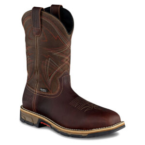 Marshall Men's 11-inch Waterproof Leather Safety Toe Pull-On Boot