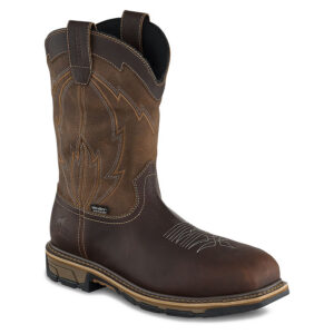 Marshall Men's 11-inch Waterproof Leather Safety Toe Pull-On Boot